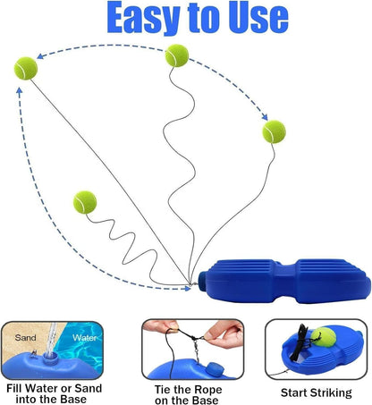 Solo Tennis Trainer Rebound Ball with String for Self Tennis Practice